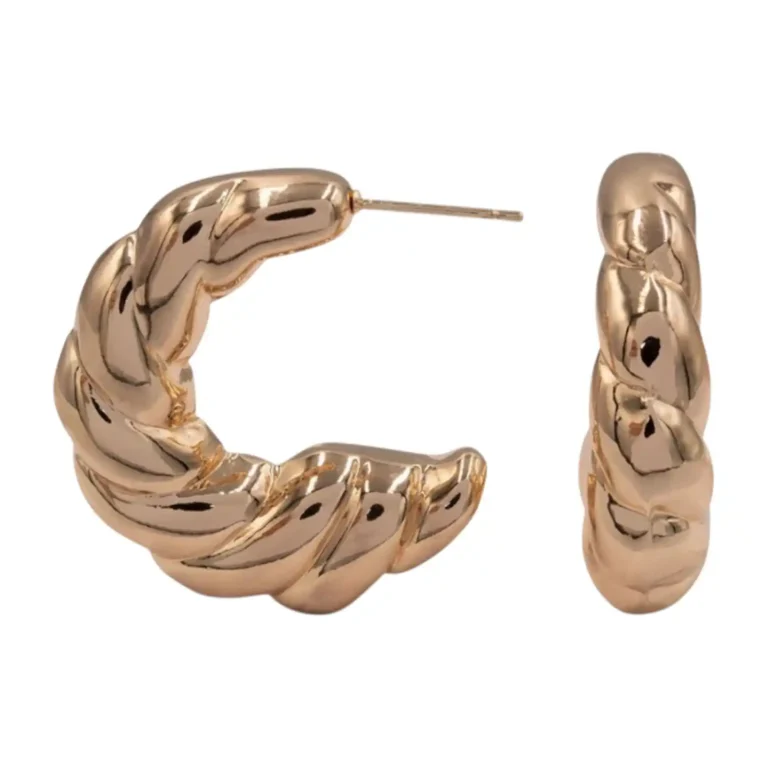 Auskarai ,,Golden twist"
