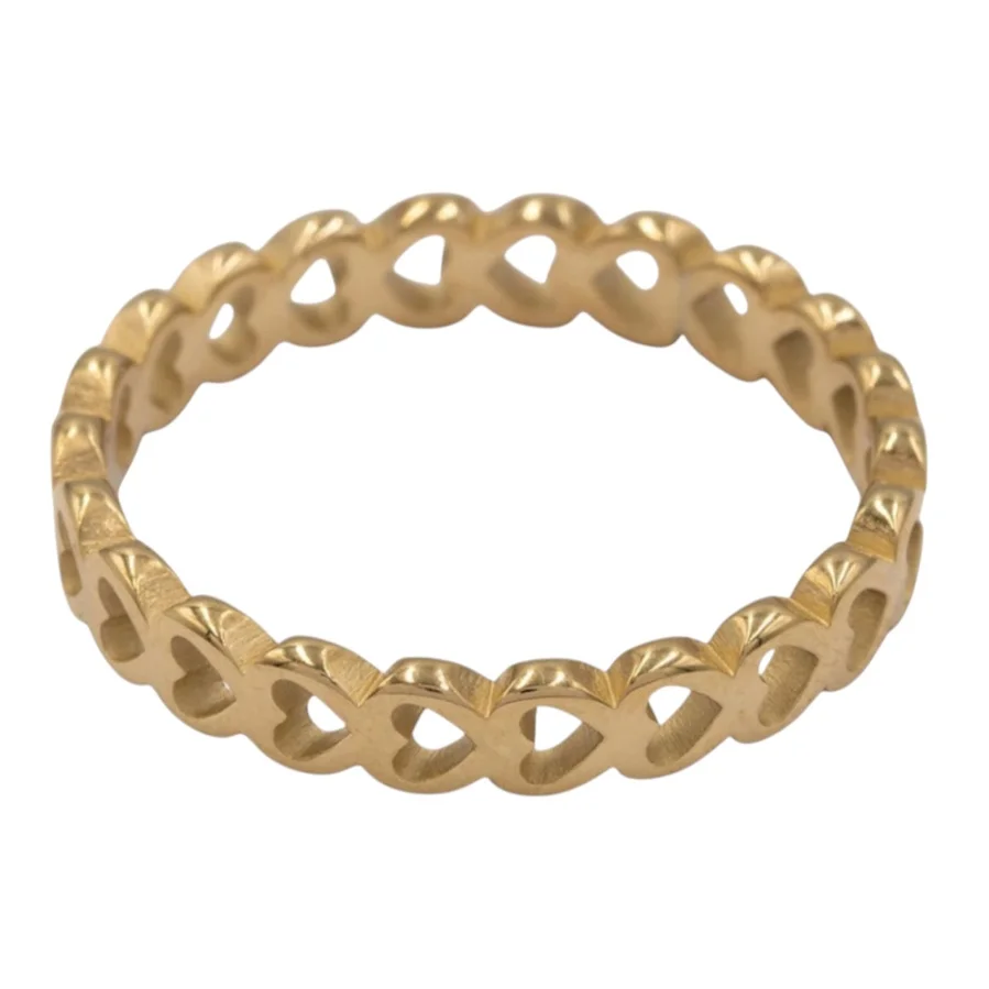 Žiedas ,,Golden hearts"